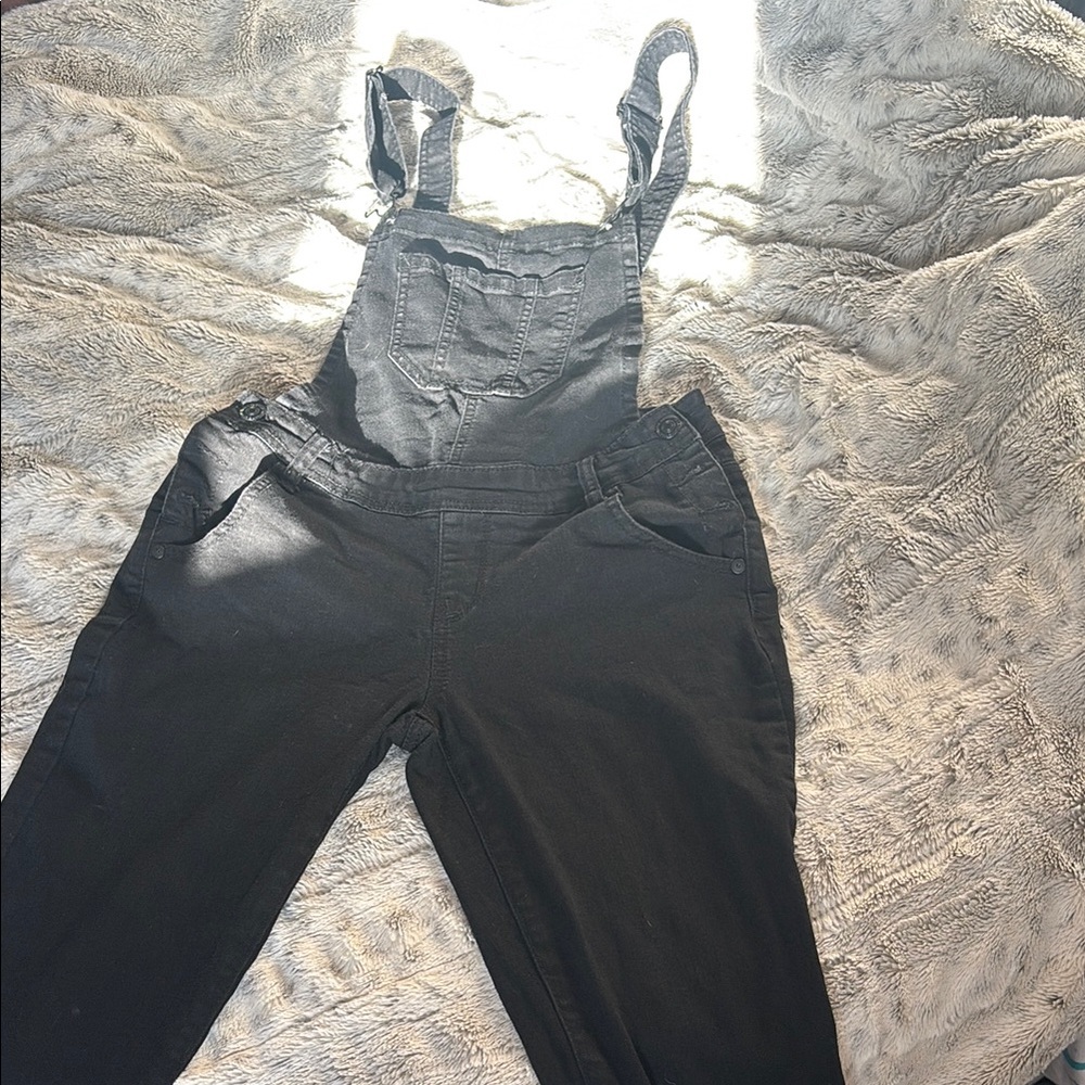 Women's Wallflower Black Denim Overalls